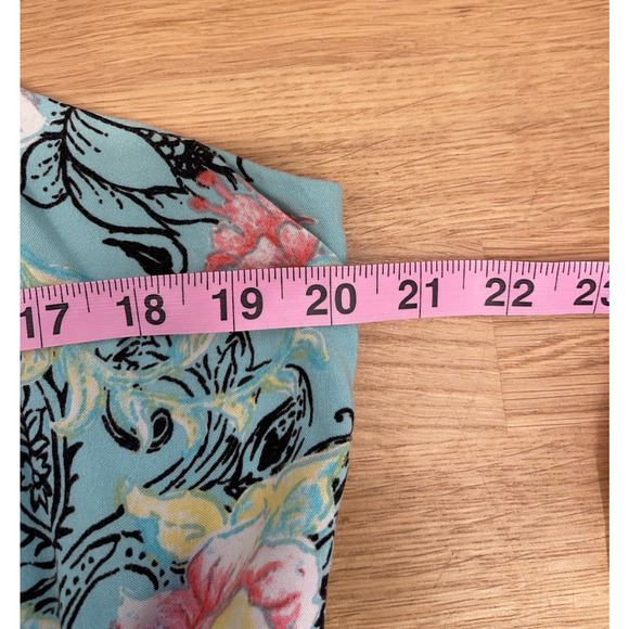 Torrid Challis Dress Plus Size 3 3X Green Floral Skull Print Whimsygoth Pin up - Picture 6 of 7